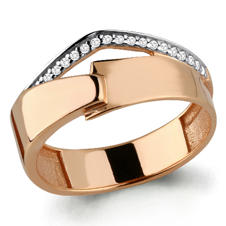 Кольцо, золото, фианит, 64615А